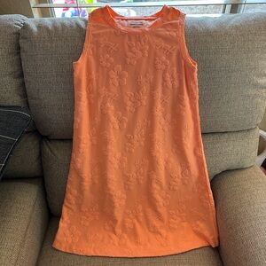 Sz 10/12 Girls Hurley Vibrant Orange Floral Mini Dress
